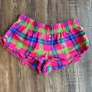 Hollister Plaid PJ Shorts